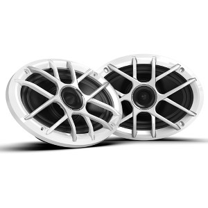 Wet Sounds ZERO Series - ZERO-69-XZ-W 6x9" Neodymium Powersport & Marine Speakers w/ Horn-Loaded Titanium Tweeters, Pair, White Grills - 1 of 4