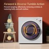 ROVSUN 2.6 Cu.Ft. Portable Dryer, Compact Clothes Dryer with Stainless Steel Tub, 110V Electric Dryer - 3 of 4