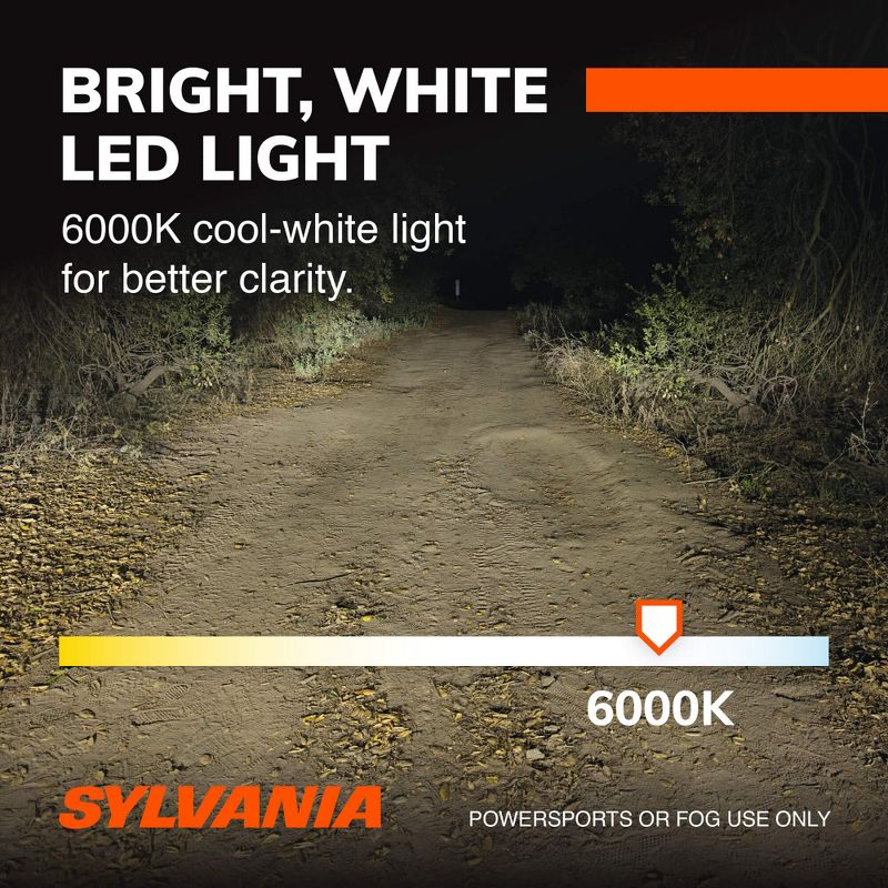 Sylvania H1 LED Powersport Headlight Bulbs for Off-Road Use or Fog Lights - 2 Pack, 5 of 8