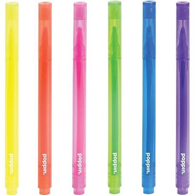 Poppin Thin Highlighters Chisel Tip Assorted 100095
