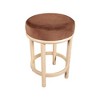 Meridian Furniture,Monette Cognac Velvet Counter Stool - 4 of 4