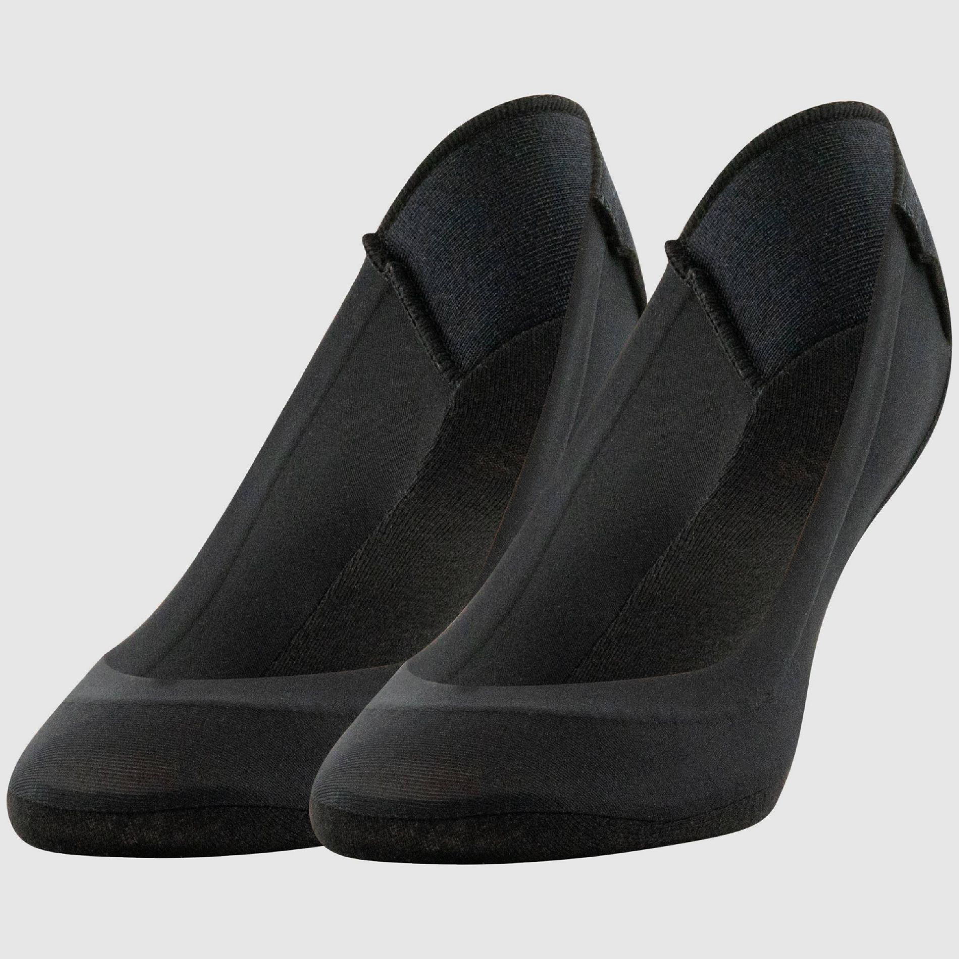 Peds Women's Cushioned 2pk Low Cut Socks - Black 5-10: No Show, Hidden Gel Heel Grip, Stretch Fabric