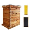 Beehive Starter Set, Offshoot Box with 1 Deep Box + 1 Medium Box, Solid Wood Prey with 10 Frames - 3 of 4