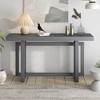 TiramisuBest 59.1" Painted Entryway Table,Black Pine Veneer Console Table, Extra Long Sofa Table for Hallway, Living, or Kitchen - 2 of 4