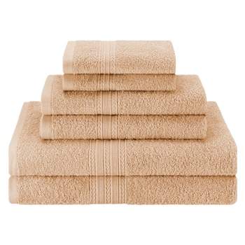Blissful Bath 6 Piece Plush Cotton Bath Towel Set – Spirit Linen