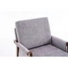 PAGED Accent Chair Mid-Century Modern Living Room Chairs Ergonomic Lounge Chair with Soft Waist Cushion for Office - 3 of 4