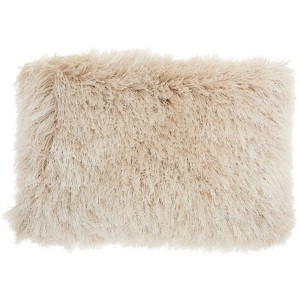 HomeRoots 14" X 20" Beige Throw Pillow - 1 of 3