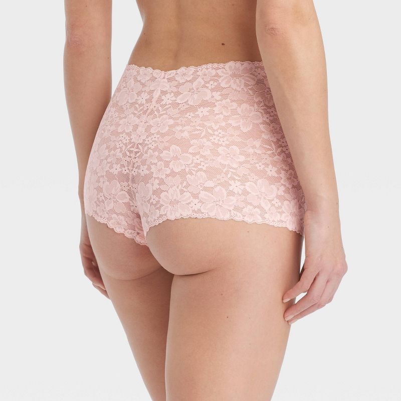 Women's Allover Lace Boy Shorts - Auden™, 3 of 8