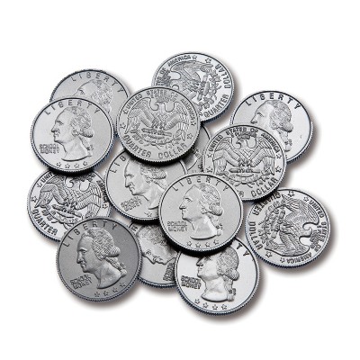 Learning Advantage® Play Coins - Quarters - Set of 100