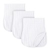 Ely's & Co. Baby Muslin Cotton Burp Cloths - Hourglass Shape  - 3 Pack - 3 of 3