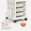 TASALON Multifunctional Salon Trolley Cart for Salon Station - White - 2 of 4
