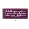Slickblue Grinch Christmas Quote Wood Sign – Maybe Christmas Means More – Rustic Holiday Wall Decor 7x18, Color Options - 3 of 3