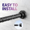 Attop Drill-Free Tension Shower Curtain Rod, 1-Inch Non-Slip Rustproof, Adjustable 28-74 Inch - 3 of 4