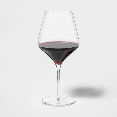 red glass wine glasses