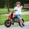 Qaba Kids Motorcycle with Twist Grip Throttle, 12V Electric Motorcycle with Training Wheels, Rear Suspension, Music for Aged 3-6 Years - 3 of 4