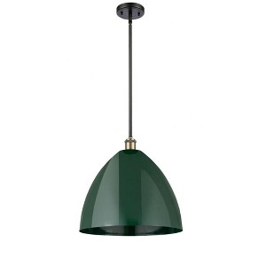 Plymouth Dome - 1 Light Stem Hung Pendant In Industrial Style-16.75 Inches Tall and 16 Inches Wide - 1 of 1