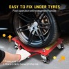 Car Dolly Capacity Heavy Duty Wheel Dollies for Moving Vehicles - 3" Steel Wheels with Tire Protection - Fits Cars, SUVs - 3 of 4