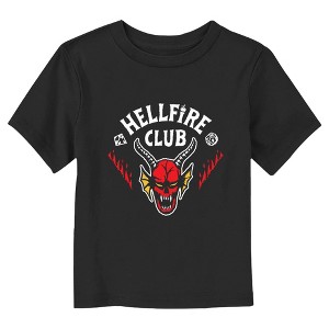 Toddler's Stranger Things Classic Hellfire Club White Logo T-Shirt - 1 of 3