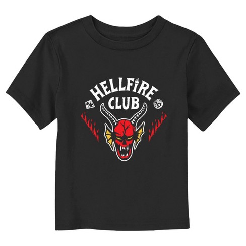 Toddler's Stranger Things Classic Hellfire Club White Logo T-Shirt - image 1 of 3