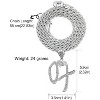 Alphabet Letter Necklace - Iced Out Pendant Jewelry for Women Men, Stylish Gift - 4 of 4