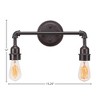 Toltec Lighting Vintage 2 - Light Vanity in  Dark Granite - 2 of 2