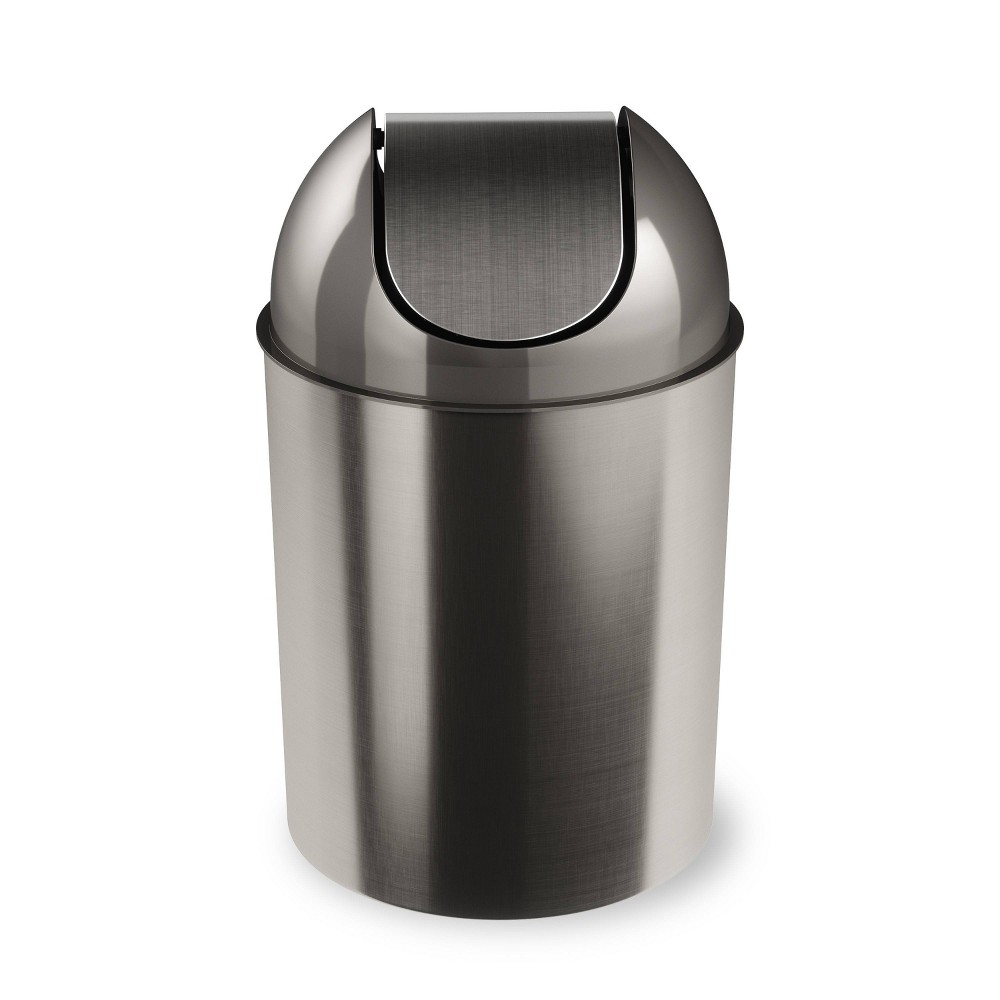 Umbra 2.5gal Mezzo Indoor Trash Can Nickel/Silver