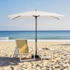 Hyleory 10FT Market Umbrella for All Seasons, 6 Iron Core Ribs, Size: 120" x 96" - 4 of 4