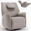 NicBex Recliner Chair Swivel Power Accent Chair with USB ports Rocking Chair Living Room Chairs Comfy Chair for Reading Room - 2 of 4