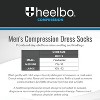 Heelbo - Compression Dress Socks 8-15 mmHg-Black-Large - 4 of 4