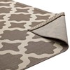 Modway Cerelia Moroccan Trellis 8x10 Indoor and Outdoor Area Rug - Light and Dark Beige,  100% Soft Polypropylene ,  Tight Low Pile Weave - 4 of 4