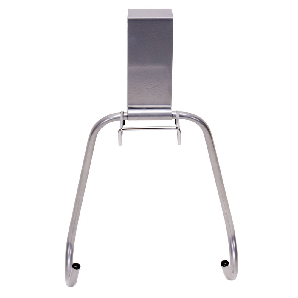 Household Essentials Over-The-Door Iron and Ironing Board Holder Chrome: Metal, Multipurpose, Silver, 15.5" Height