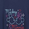 Women's - Disney - Mickey and Minnie Mouse Hearts Short Sleeve Graphic T-Shirt - 2 of 4