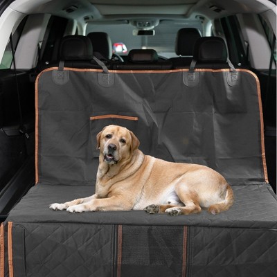 Unique Bargains Fully Enclosed Dog Car Seat Cover for Back Seat Black 1 Pc