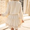 Women's Micro-Ruffle Blouson Sleeve Mini Dress - Cupshe - 4 of 4