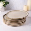 Itopfox Stoneware Dinnerware Set, Round Reactive Glaze Plates and Bowls, Scratch Resistant, Dishwasher & Microwave Safe, Service for 4 (12pc) - 2 of 4