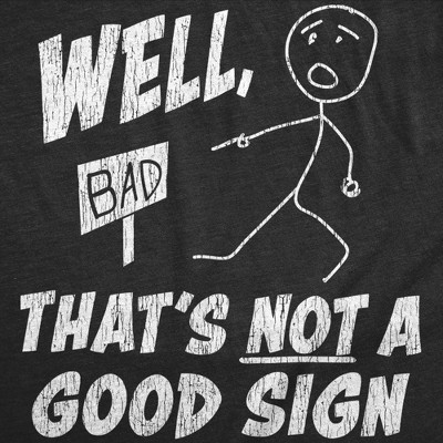 Мужские футболки Crazy Dog T-Shirts, Inc. Mens Funny T Shirts Well Thats Not A Good Sign Sarcastic Tee For Men - Crazy Dog Men's T Shirt With Sarcastic Sayings Black M — фото 2