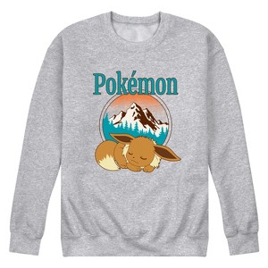 Men's - Pokémon - Eevee Retro Ski Graphic Fleece Sweatshirt - 1 of 4