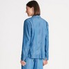Lands' End Women's Indigo Relaxed Blazer made with TENCEL fibers - 2 of 4