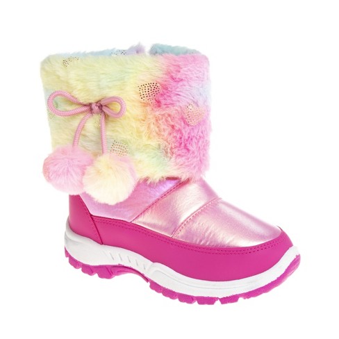 Rugged Bear Toddler Girls Snow Boots Pink Multi 10 Target