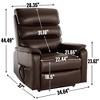 Dual Motor Power Lift Recliner Chair with 8-Point Massage, Lumbar Heating, and Heavy Duty Motion Mechanism - 3 of 4