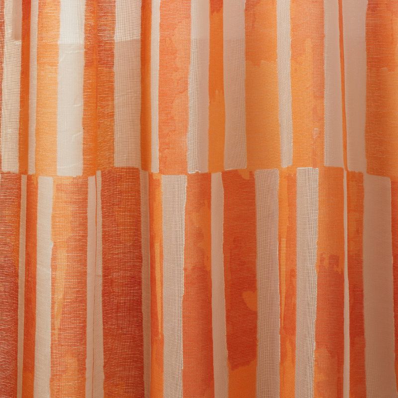1pc Sheer Ophelia Printed Burnout Window Curtain Panel Orange - Opalhouse™ designed with Jungalow™ , 5 of 13
