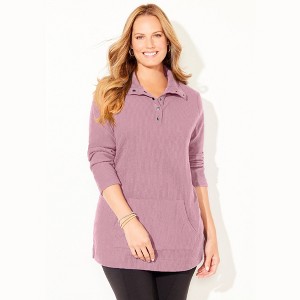 Catherines Brushed Rib Cozy Top - 1 of 2