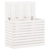 vidaXL Laundry Basket White 34.8 in.x17.3 in.x26 in. Solid Wood Pine - 4 of 4