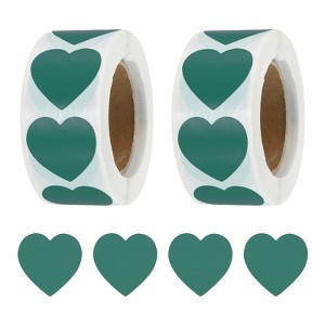 Unique Bargains Self-Adhesive Heart Decorations Sticker for Envelope Wedding 1000 Pcs - 1 of 4