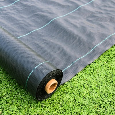 3.5oz Weed Barrier Landscape Fabric, Dual-Layer Heavy-Duty Landscape Fabric for Garden, Greenhouse, Pathway, Orchard Weed Control