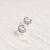 EVRY JEWELS WATERPROOF Gold or Silver Plated Stainless Steel Treasure Earrings - 3 of 3