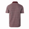 Gioberti Men's Regular Fit Yarn Dye Striped Short Sleeve Polo Shirt With Pocket - 2 of 3