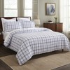 Plaid Flannel Cotton Classic Modern Farmhouse Duvet Cover Set by Blue Nile Mills - 4 of 4
