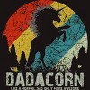 Men's Design By Humans Dadacorn Like A Normal Dad, More Awesome By shirtpublic T-Shirt - 2 of 2