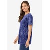 Woman Within Women's Plus Size Perfect Printed Crewneck Tunic - 4 of 4